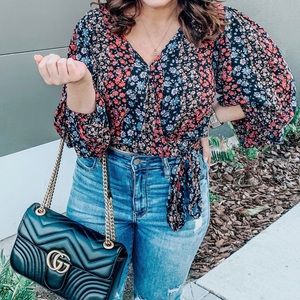 American Eagle Floral Blouse